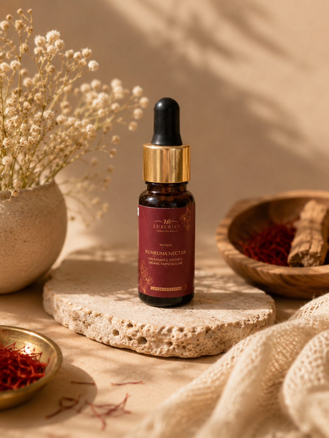 Kumrasa Nectar Face Oil Kumkumadi Tailam with Kesar & Red Sandalwood